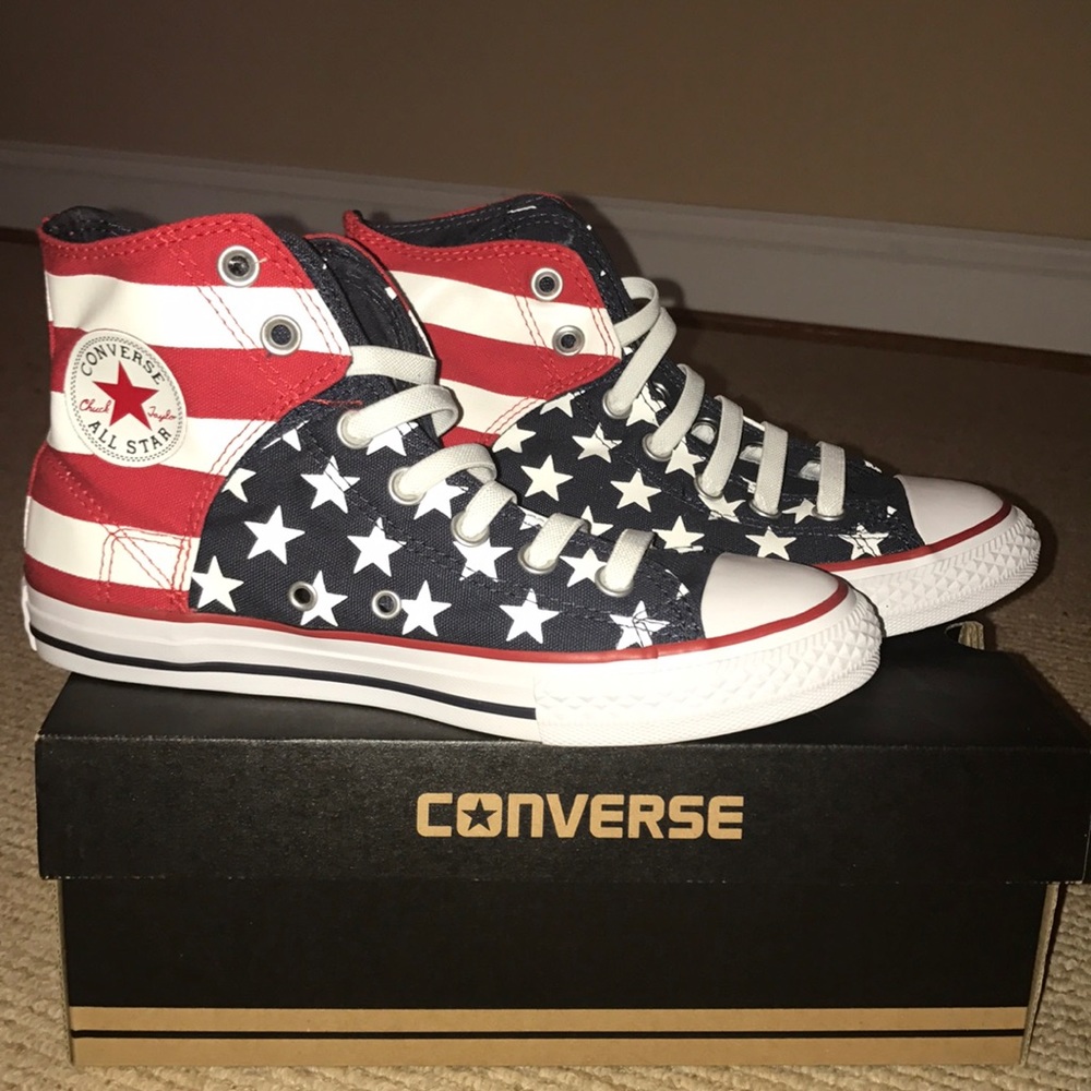 American flag converse